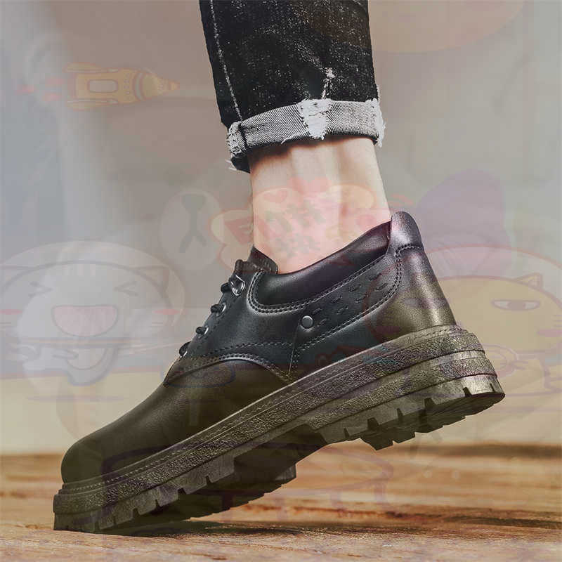 Luxury Lifestyle Brands - Donker natuurlijk leer Mode-sneakers Tennis Herensneakers