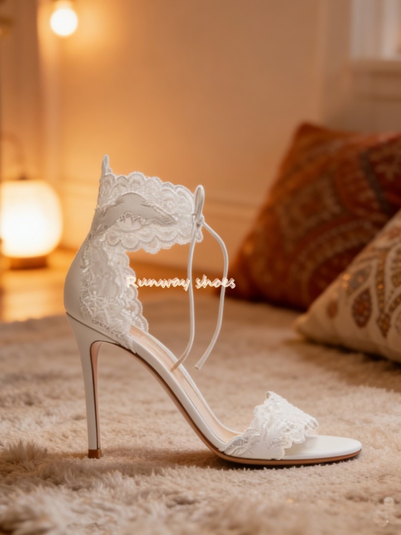 Kantstof Kant Enkelband met en - Luxury Lifestyle Shoes recensie en prijs