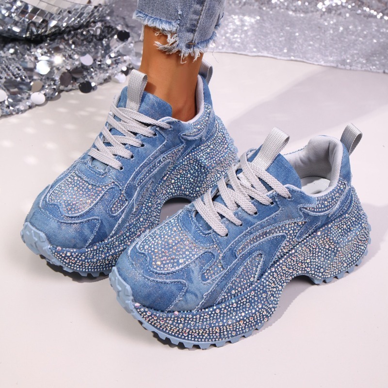 Mode Strass Dames Chunky Sneak - Luxury Lifestyle Shoes recensie en prijs