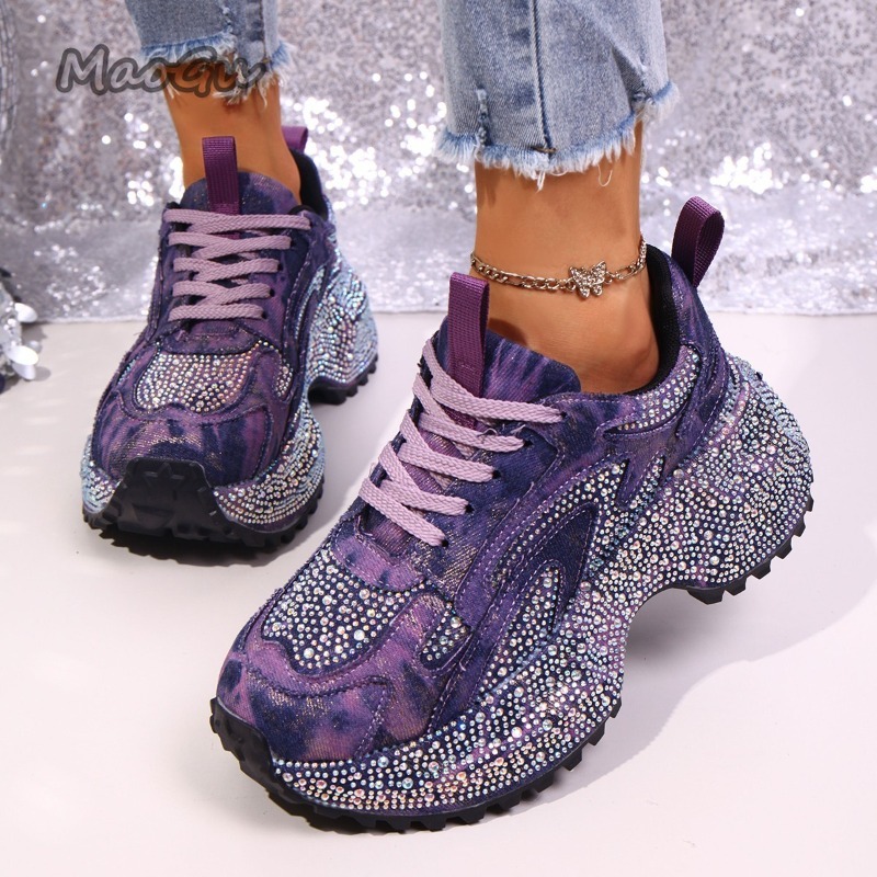 Mode Strass Dames Chunky Sneak - Luxury Lifestyle Shoes recensie en prijs
