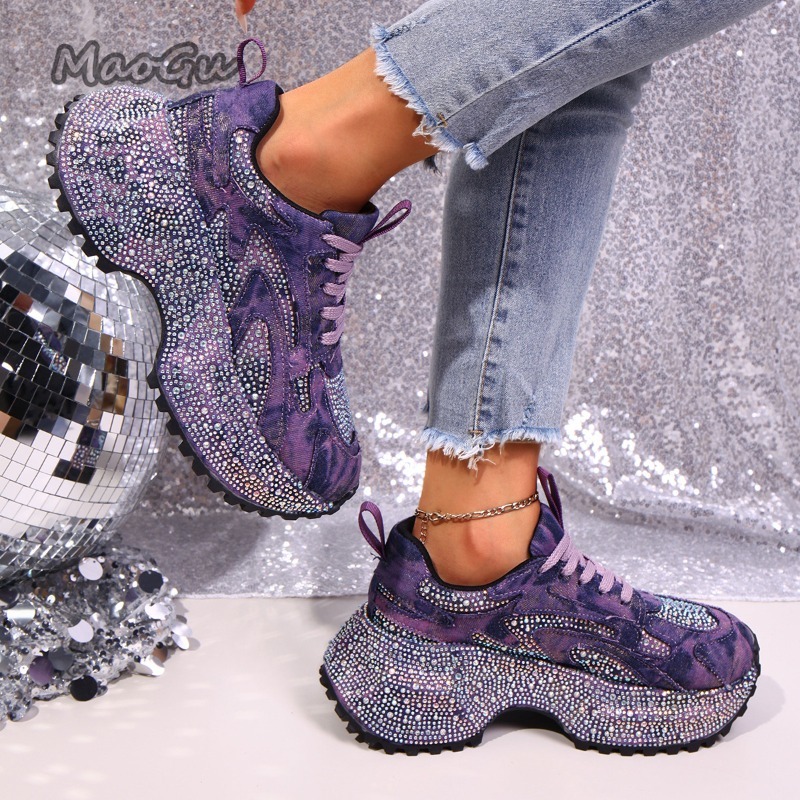 Mode Strass Dames Chunky Sneak - Luxury Lifestyle Shoes recensie en prijs
